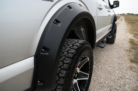 LUND RX-Rivet Style Fender Flares for 2020-2024 SILVERADO 2500 HD, 3500 HD - RX146SB Flare, Rivet Flare Set
