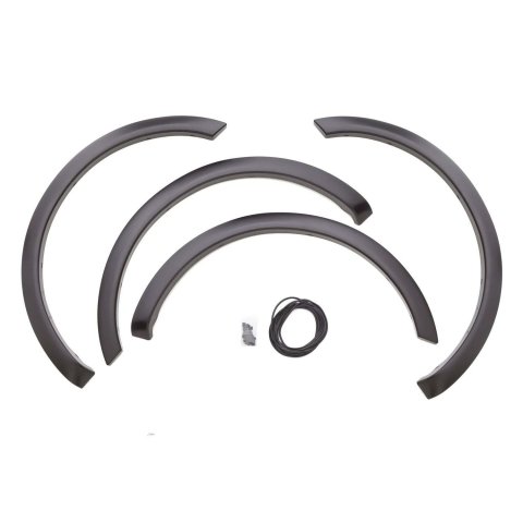 LUND Street Style Fender Flares SX313S Flares, ABS Plastic, Black, Smooth, Ford, Set of 4