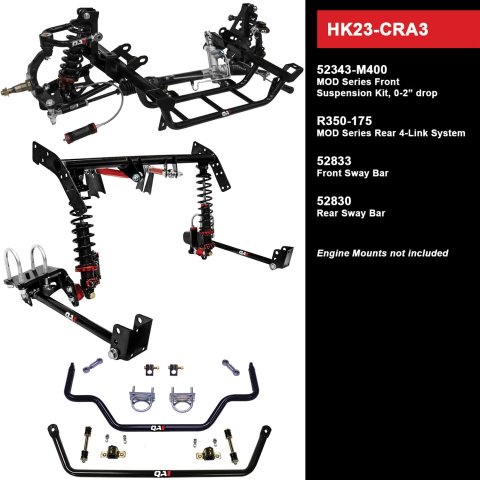 QA1 Level 3 Full Vehicle Handling Suspension Kits HK23-CRA3 Packages, Handling, Coil Springs, Shocks/Struts, Sway Bars, Control Arms, 0-2.000 in. Drop, Dodge, Plymouth, Kit