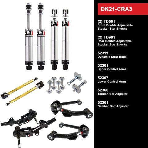 QA1 Level 1 Full Vehicle Drag Racing Suspension Kits DK21-CRA3 Handling Packages, Racing, Shocks/Struts, Control Arms, Dodge, Plymouth, Kit