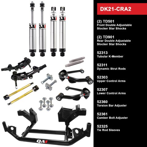 QA1 Level 1 Full Vehicle Drag Racing Suspension Kits DK21-CRA2 Handling Packages, Racing, Shocks/Struts, Control Arms, K-member, Dodge, Plymouth, Kit