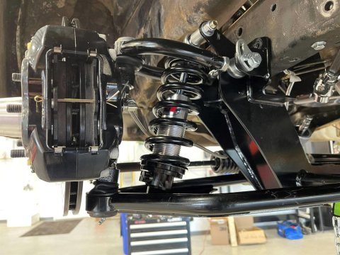QA1 1961-71 D100 Independent Front Suspensions for 1968-1971 PICKUP, 1961-1967 SERIES - 52615-D600 Suspension Package, IFS, Front, 5 in. to 6 in. Drop, Double Adjustable Coilover, 600 lbs./in. Spring Rate, Tubular Arms, Dodge, Kit