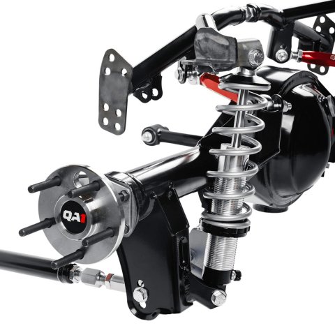 QA1 Four Link Conversion and Standard Ford 9 in. Axle Kits for 1970-1981 CAMARO, FIREBIRD - R257-170S Rear Suspension, 4 Conversion, Triangulated, Double Adjustable, 170 lbs/in, Springs, Black, in, Axle, Chevrolet, Pontiac, Kit