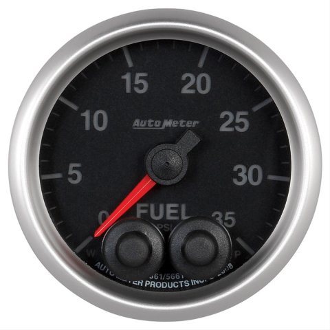 AutoMeter NASCAR Elite Series Analog Gauges 5661-05702 Gauge, Analog, Stepper Motor w/o Pro Control, Fuel Pressure, 0-35 PSI, 2 1/16 in. Diameter, Black Face, Each