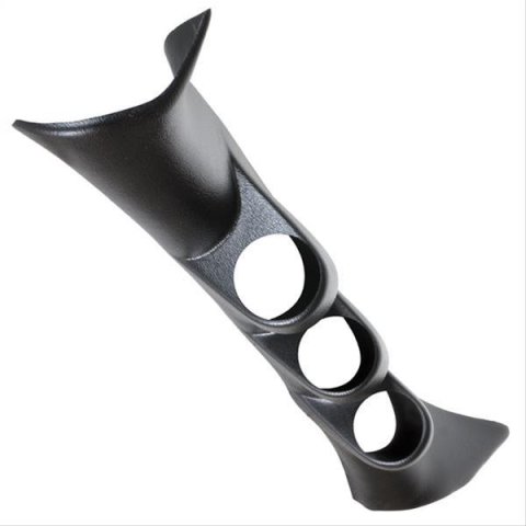 AutoMeter Pillar Gauge Pods for 1999-2004 GRAND AM - 12221 Pod, Pillar, Triple, 2 1/16 in., Black, Full Coverage, Pontiac, Each