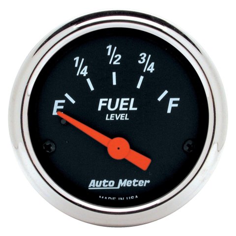 AutoMeter Designer Black Analog Gauge Kits 7034-DB Gauges, Black, Analog, Speedometer, Oil Pressure, Water Temperature, Fuel Level, Voltmeter, Face, Chevy, Kit