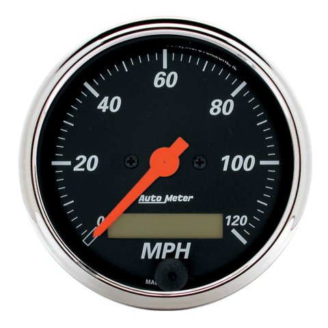 AutoMeter Designer Black Instrument Clusters 7046-DB Gauges, Cluster, Analog, Speedometer, Water Temperature, Fuel Level, Voltmeter, Face, Polished Gauge Panel, Ford, Kit