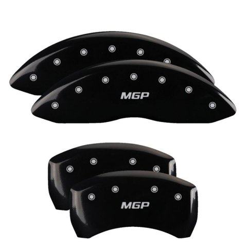 MGP Black Caliper Covers for 2020 CADENZA - 21199SMGPBK Set of 4 caliper covers, Engraved Front and Rear: MGP, powder coat finish, silver characters