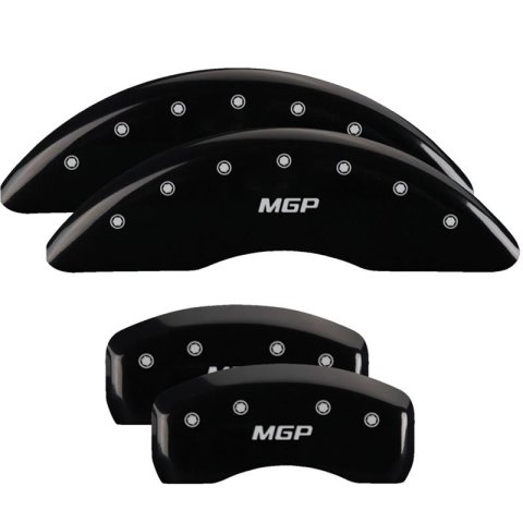 MGP Caliper Covers - Brake for 2019-2020 UX200, UX250H 38029SMGPBK Set of 4 caliper covers, Engraved Front and Rear: MGP, Black powder coat finish, silver characters