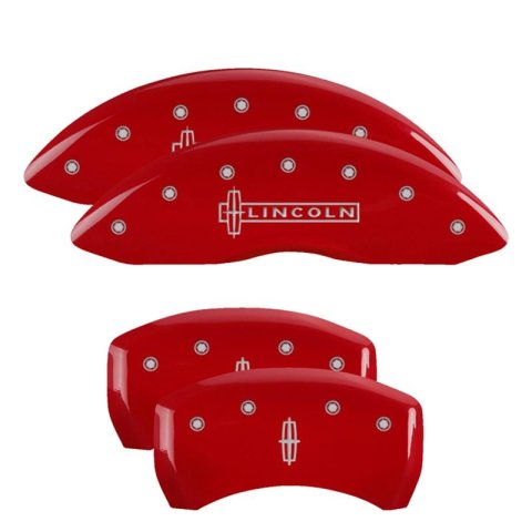 MGP Caliper Covers - Brake for 2013-2016 MKS 36019SCUSDF Set Of 4 Covers, Engraved Front And Rear: Custom Graphics, Designated Finish.