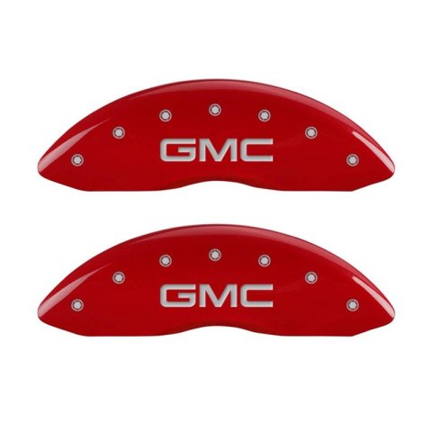 MGP Caliper Covers - Brake for 2007-2013 SIERRA 1500, 2007 1500 CLASSIC 34207FCUSDF Front Set 2 Covers, Engraved Front: Custom Graphics, Designated Finish.