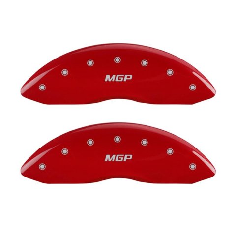 MGP Caliper Covers Brake 16222FCUSDF Front Set 2 Covers, Engraved Front: Custom Graphics, Designated Finish.