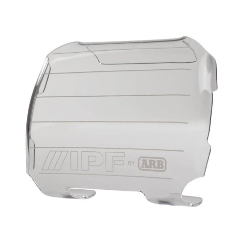 ARB Auxiliary Light Covers 800CC Cover, Rectangular, Polycarbonate, Clear, IPF Logo, IPF 800 Series, Pair