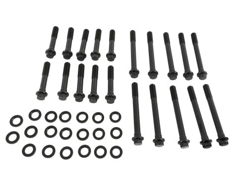 Edelbrock E-Series Head Bolt Kits 85572 Cylinder Bolts, Hex, Washers, Ford, Big Block FE, Stock, Performer RPM Heads, Kit