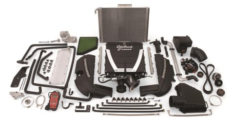 Edelbrock E-Force Camaro SS Stage 1 Street Legal Supercharger Kits 1562 Supercharger, E-Force, 1, Street, Low Profile, Black, Automatic Transmission, Camaro, 6.2L, Kit