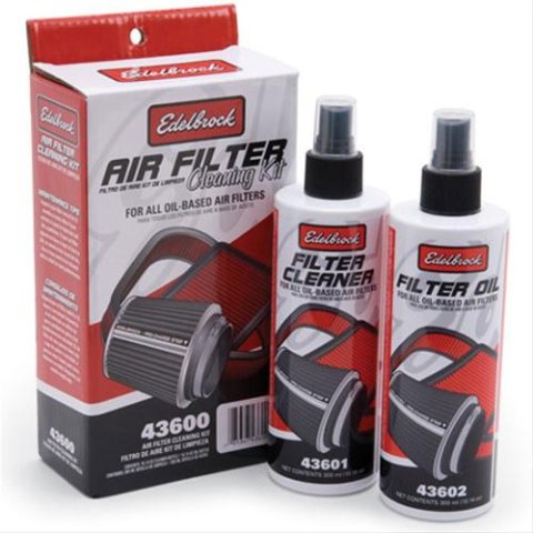 Edelbrock Pro Charge Air Filter Cleaning Kits 43600 Cleaner/Oil, Recharger, Clear, 10 oz. Cleaner, 10 oz. Oil, Kit