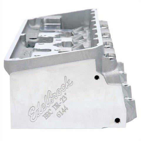 Edelbrock Victor DR-23 Degree Pro Port Raw Cylinder Heads 614469 Head, Victor, 23 Degree, Pro-Port, HIP, Aluminum, Natural, Chevy Big Block, Each
