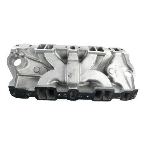 Edelbrock Performer EPS Intake Manifolds 27031 Manifold, EPS, Dual Plane, Aluminum, Polished, Square Bore, Chevy Small Block, Each