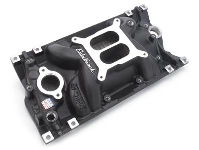 Edelbrock Performer EPS Intake Manifolds 2716-BP Manifold, Vortec, Dual Plane, Aluminum, Black Plasma Coated, Chevy, Vortec, E-Tec, Each