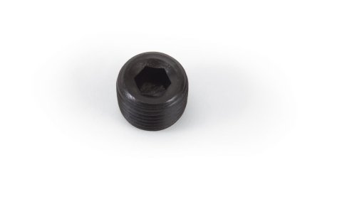 Edelbrock Pipe Plugs 9126 Plug Fitting, Internal Allen Head, 1/2 in. NPT, Steel, Gloss Black, Each