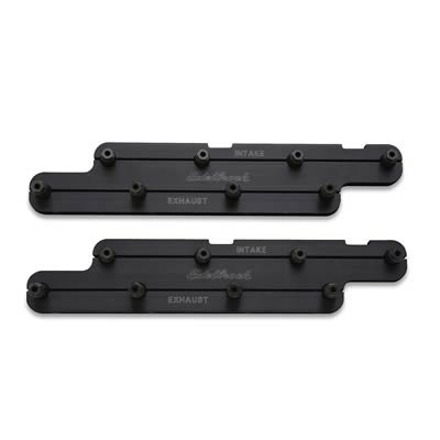 Edelbrock Rocker Arm Stud Girdles 7796 Cylinder Head Girdles; Cylinder Head Girdle; For Use w/Victor 24 deg. Heads; w/Adjustable Nuts; Pair