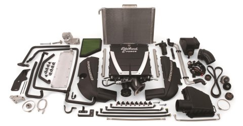 Edelbrock E-Force Camaro SS Stage 1 Street Legal Supercharger Kits 15630 Supercharger, E-Force, 1, Competition, Low Profile, Black, Manual Transmission, Camaro, 6.2L, Kit