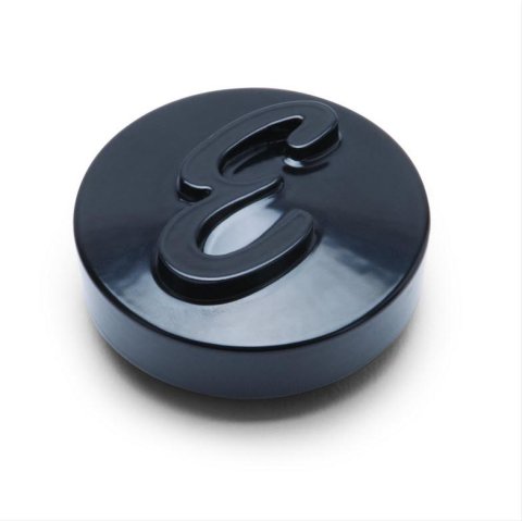 Edelbrock Air Cleaner Wing Nuts 4270 Nut, 2.125 in. Diameter, Aluminum, Black, Script E, Each