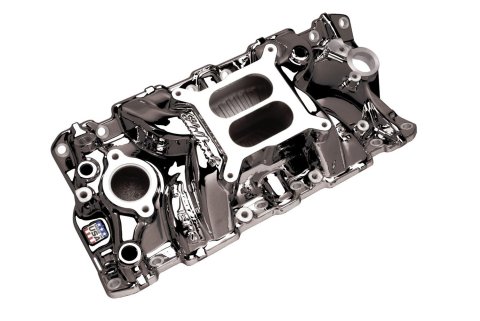 Edelbrock Performer RPM Air-Gap Intake Manifolds 7561-BP Manifold, Air Gap, Dual Plane, Aluminum, Black Plasma Coated, Chevy, Big Block, Oval Port, Std. Deck