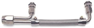 Edelbrock Dual-Quad Fuel Line Kits 8091 Line, Dual Quad, Braided Stainless Steel, Edelbrock, Performer, Kit