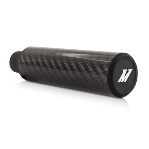 Mishimoto Lightweight Carbon Fiber Shift Knobs MMSK-CFC-125 Knobs, Ultra Lightweight, Fiber, Gloss, Cylindrical Style, Logo, 125mm Tall, Universal, Each
