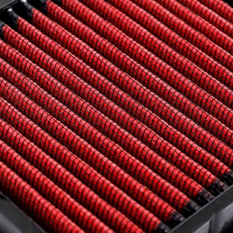 Mishimoto Performance Air Filters MMAF-350Z-07 Filter Elements, Performance, Panel, Red, Cotton Gauze, Oiled, Nissan, for Infiniti, V6, Each