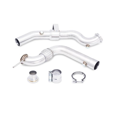 Mishimoto Downpipes MMDP-MUS4-15CAT Downpipes, Exhaust, Turbo, Stainless Steel, Natural, 3.00 in. Inlet, 2.25 in. Outlet, Ford, 2.3L, Kit
