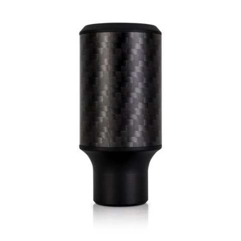 Mishimoto Lightweight Carbon Fiber Shift Knobs MMSK-CFC-65M Knobs, Ultra Lightweight, Fiber, Matte, Cylindrical Style, Logo, 65mm Tall, Universal, Each