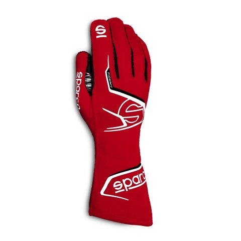 Sparco Arrow K Karting Gloves 00255710RSBI Driving Gloves, Gloves, One Layer, Polyamide, Red/White, Medium, Pair