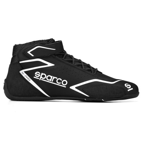 Sparco K-Skid Driving Shoes 00127741NRNR & Boots, Shoes, Mid-top, Leather Outer, Black, Natural Rubber Outer Sole, European Shoe Size 41, Pair