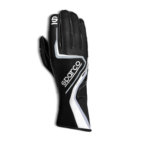 Sparco Record WP Karting Gloves 002555WP07NR Driving Gloves, Gloves, One Layer, Synthetic/Fleece, Black, 2X-Small, Pair