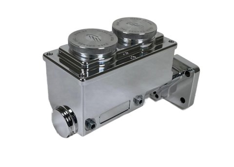 Baer Brakes Remaster Master Cylinders 6801302LP Cylinder, Remaster, Billet Aluminum, Polished, 1.000 in. Bore, Driver Side Ports, Mopar, Each