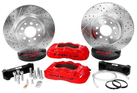 Baer Brakes Pro Brake Kits 4401005S Disc Kits, Front, Pro, 13.57 in. Rotor, 4 Piston, Silver Powdercoated, Jeep, JL, JT, Kit