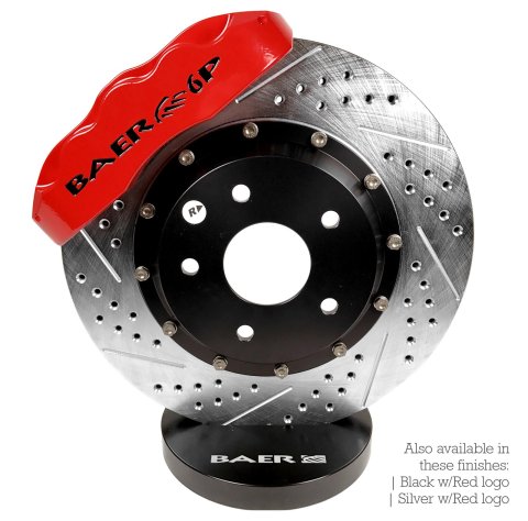 Baer Brakes Claw Pro+ Disc Brake Systems 4401001B Kit, Pro+, Front, Cross-drilled/Slotted Rotors, 6-piston Black Powdercoated Calipers, Jeep, Kit
