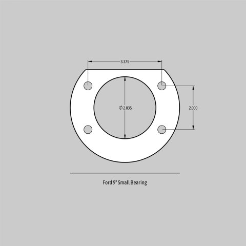 Baer Brakes SS4 Disc Brake Systems 4262654S Kits, Systems, Rear, Cross-drilled/Slotted Rotors, 4-piston Silver Calipers, Ford 9 in., Small Ford Flange, RWD, Kit