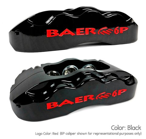 Baer Brakes Claw Pro+ Disc Brake Systems 4301542B Kit, Pro+, Front, Cross-drilled/Slotted Rotors, 6-piston Black Powdercoated Calipers, Chevy, GMC, Kit