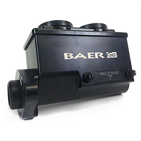 Baer Brakes Remaster Master Cylinders 6801272RP Cylinder, Remaster, Billet Aluminum, Black Anodized, 0.937 in. Bore, Passenger Side Ports, Ford, GM, Each