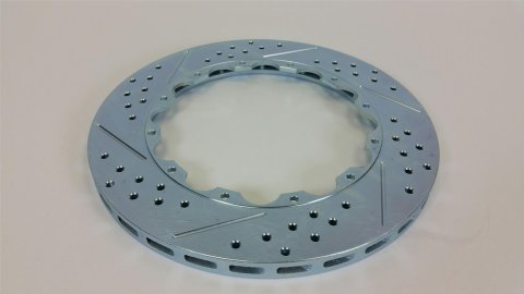 Baer Brakes Replacement Brake Rotors 6920366 Rotor, Vented, Cross-Drilled/Slotted, 11.62 in. Diameter, 0.810 in. Thick, Iron, Zinc plated, Each