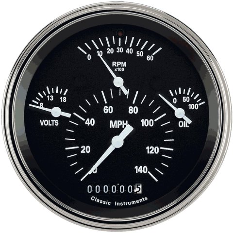 Classic Instruments Gauge Kits and Instrument Clusters TE40BSLF