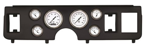 Classic Instruments 1979-86 Ford Mustang Package Gauge Sets CDMU79WH01BL Kit, White Hot Series, Short Sweep, Direct-Fit w/ Black Insert, Ford, 1979-1986 Mustang, Kit
