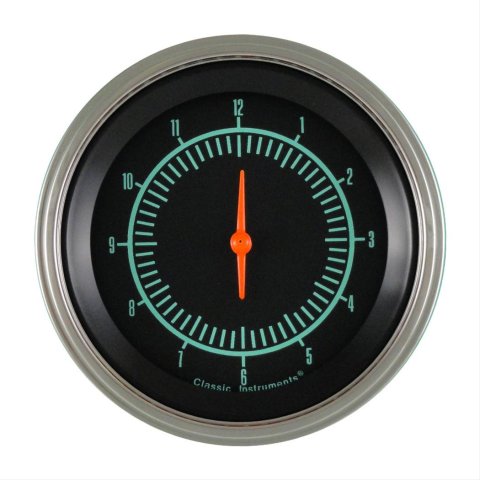 Classic Instruments G-Stock Series Gauges GS93SLC Gauge, Series, Clock, 12 hours, 3 3/8 in., Black Face, Analog, Electrical, Each