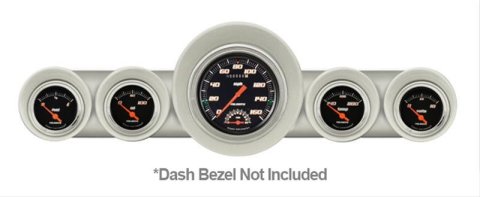 Classic Instruments 1959-60 Chevy Package Gauge Sets CH59VSB65 Gauges, Velocity Style, Speedometer, Tach, Water Temperature, Fuel Level, Black Face, Analog, Chevy, Kit