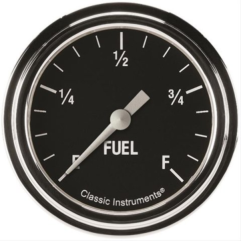 Classic Instruments Hot Rod Series Gauges HR309SLF Gauge, Series, Fuel Level, Programmable, 2 5/8 in., Analog, Electrical, Each