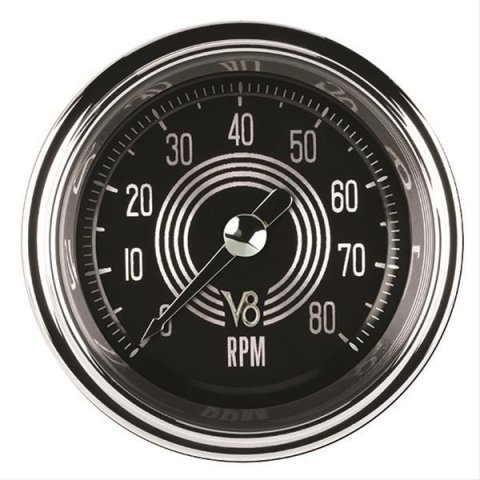 Classic Instruments V8 Speedster Series Tachometers V8SR183SHC Tachometer, SPEEDSTER 2" TACHOMETER FULL SWEEP