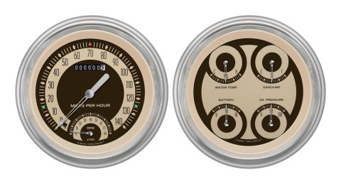 Classic Instruments Gauge Kits and Instrument Clusters CH51NT62-LS